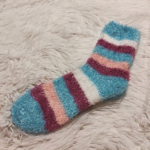 🧦 NWOT *Lot Of 3* Cozy Shimmery Quarter Length Socks Women's Shoe Size 5-8 - Picture 4 of 6